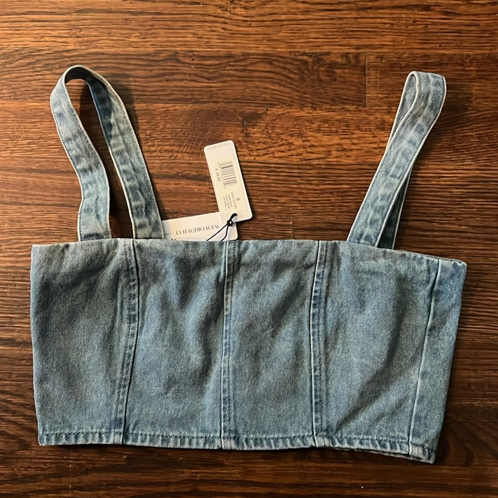 Weworewhat denim top
